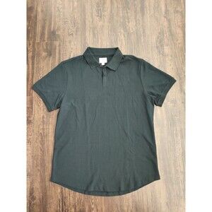 Cuts Clothing Mens XXL Polo Curve Hem PYCA Pro Signature Fit Stretch Shirt Black